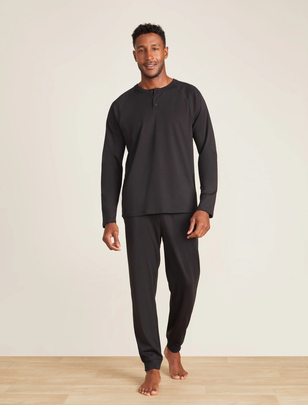 Malibu Collection® Pima Jersey Long Sleeve Henley