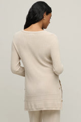 CozyChic Ultra Lite® Textured Rib Pullover with Buttons