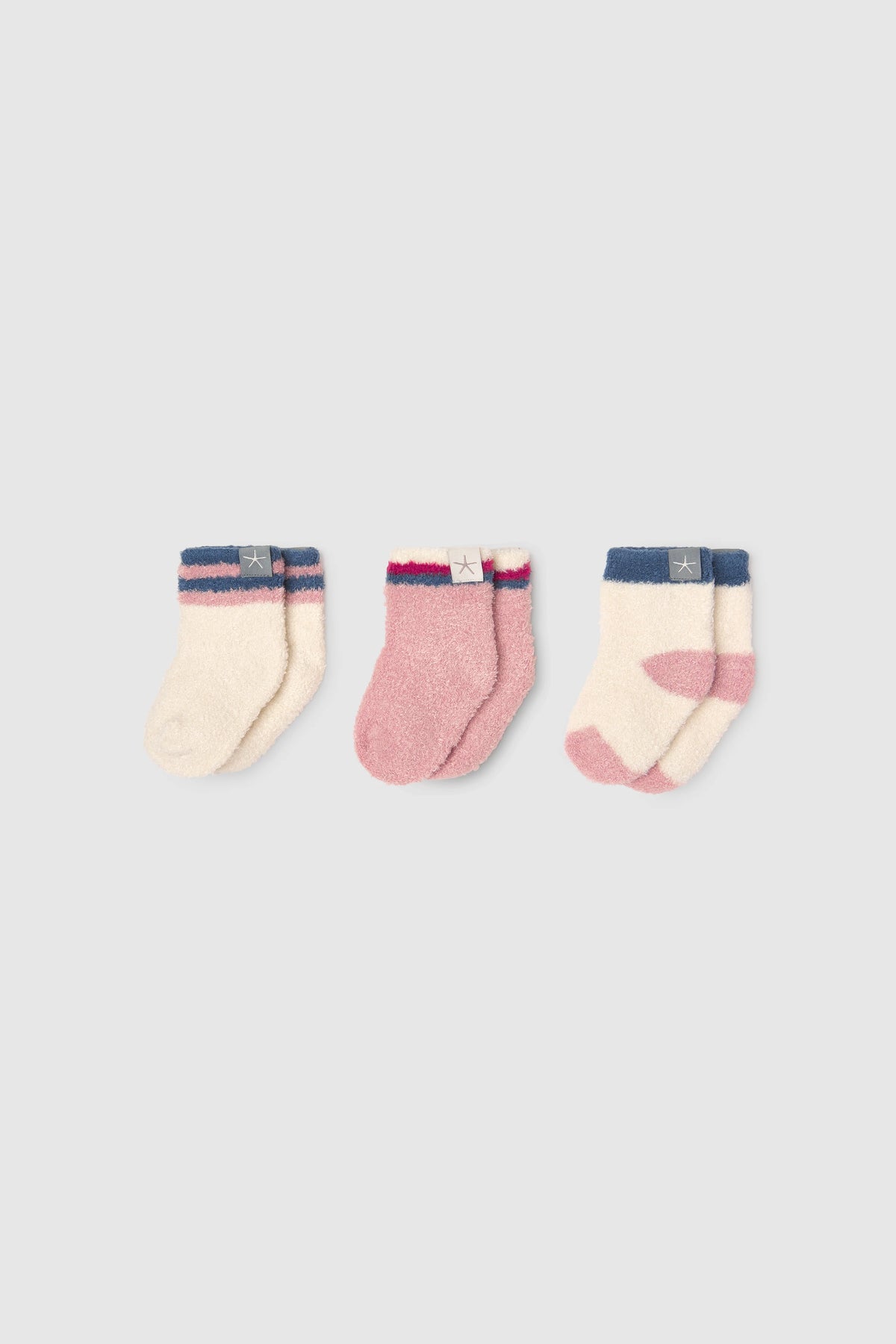 CozyChic Lite® Baby Heart 3 Pack Sock Set