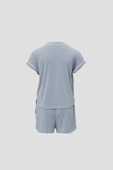 Malibu Collection® Youth Soft Jersey Piped Pj Set