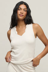 CozyChic Ultra Lite® Scallop V-Neck Tank