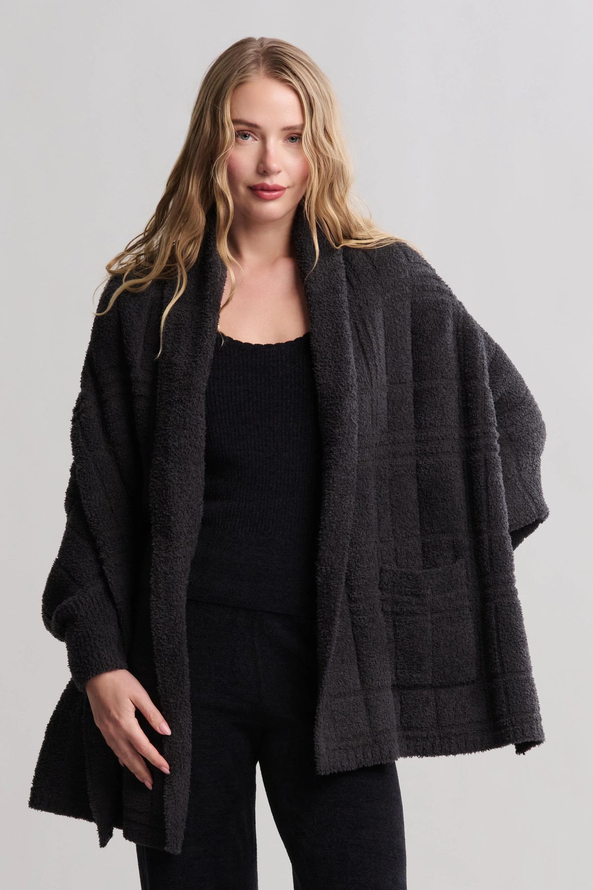 CozyChic® Cotton Tonal Plaid Blanket Wrap