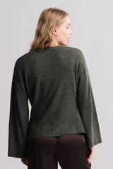 CozyChic Lite® Wide Sleeve Button Front Cardigan
