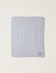 Organic Cotton Double Cloth Stripe Toddler Quilt
