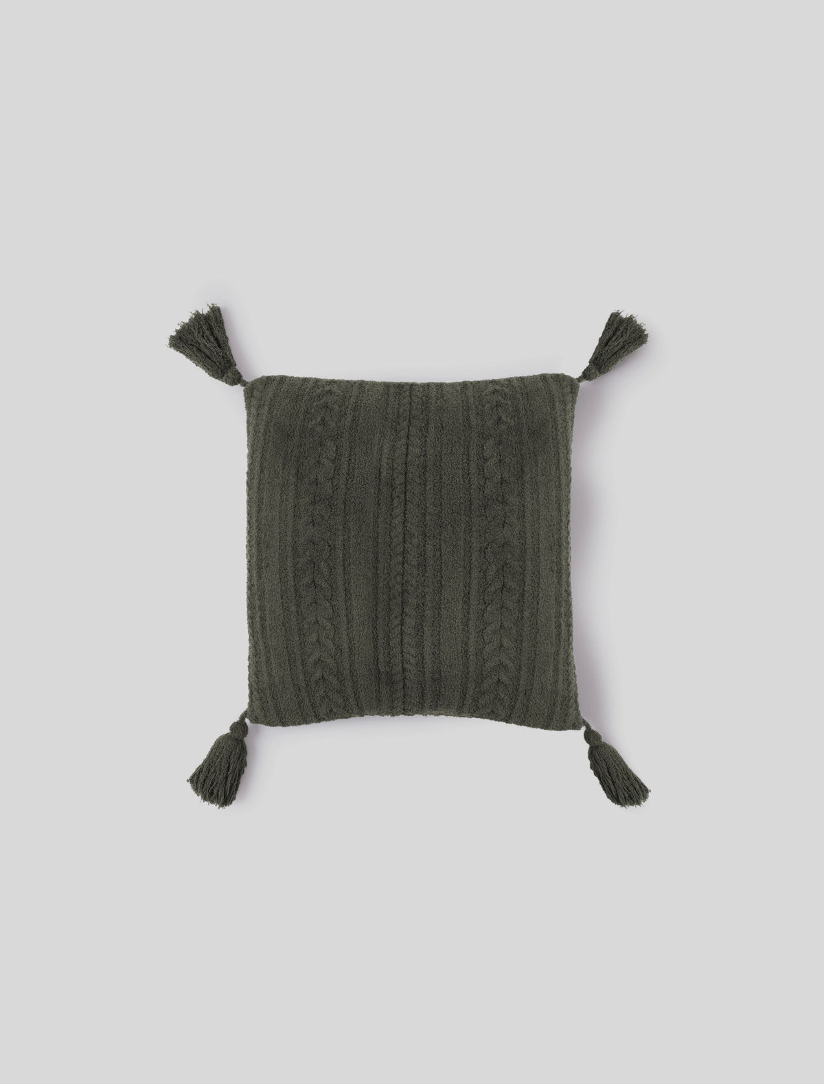 CozyChic® 20" Cable Pillow with Tassels