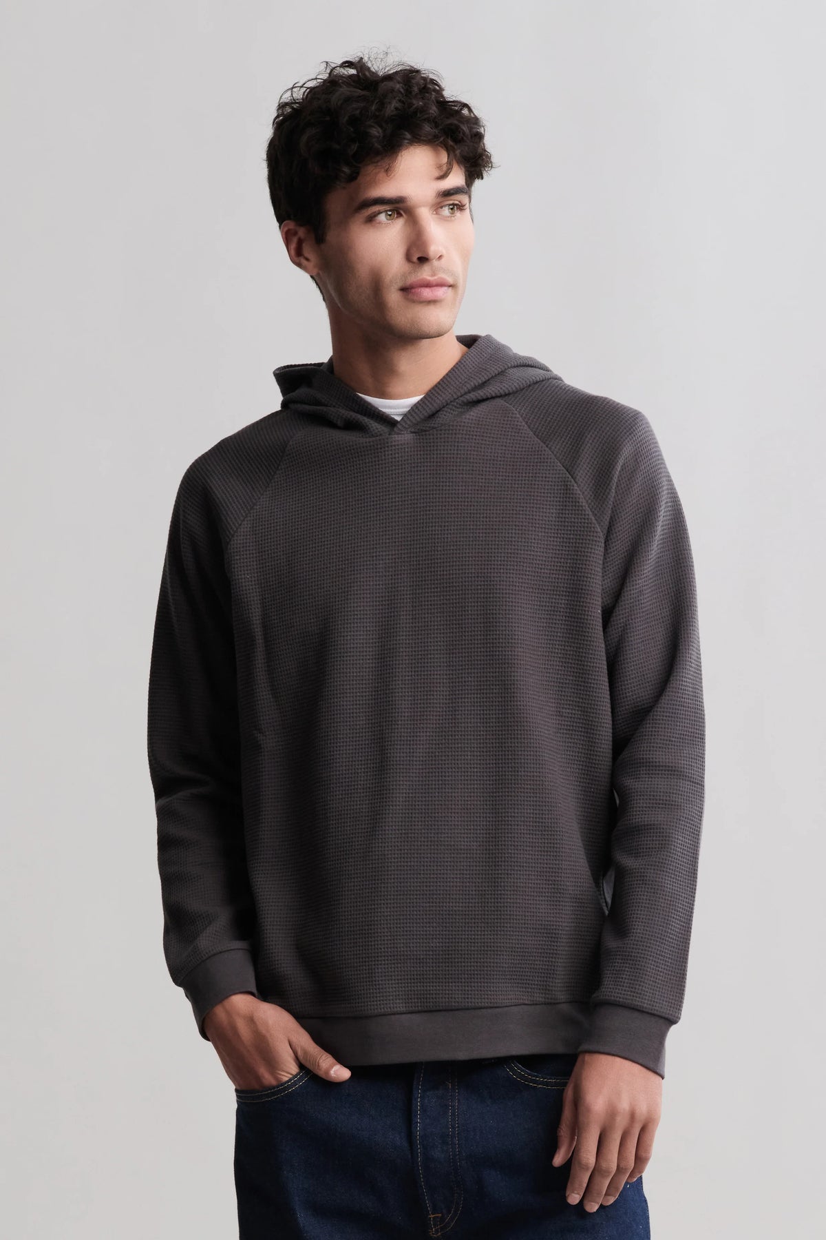 Waffle Thermal Hoodie