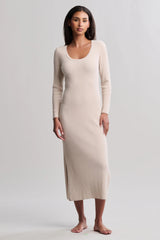 CozyChic Ultra Lite® Ribbed Scoop Neck Midi Dress