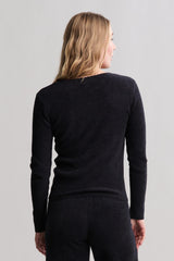 CozyChic Ultra Lite® Ribbed Scallop Scoop Neck